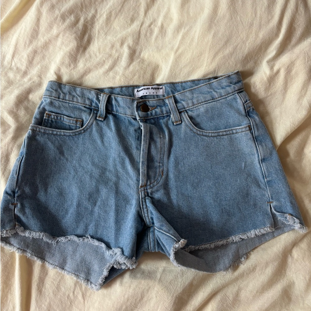 american apparel denim shorts